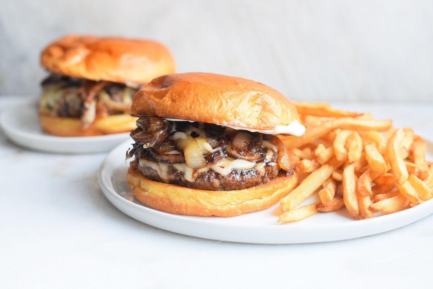 Truffle Mushroom Melt Burger