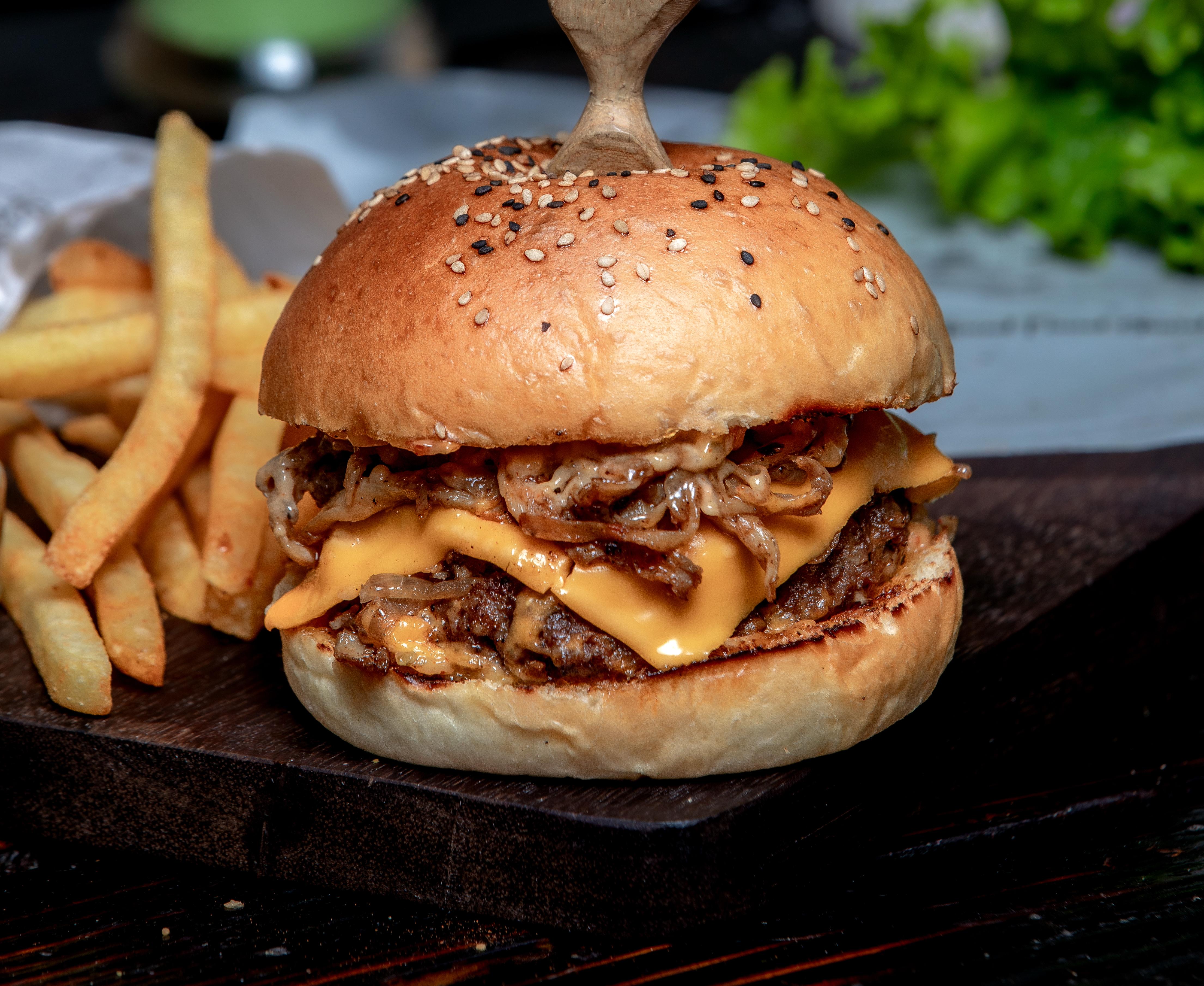 Truffle Mushroom Melt Burger